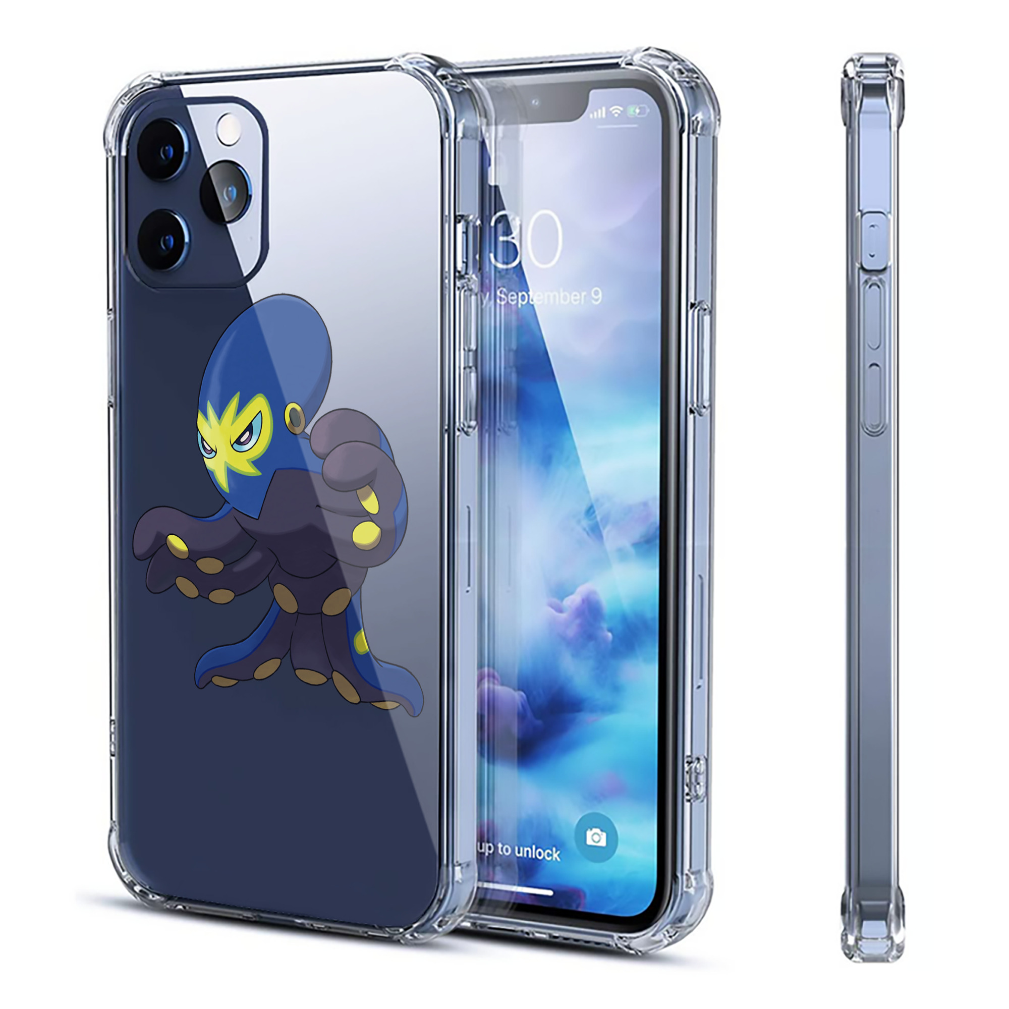 （画像用） ポケットモンスター Pokémon 【iPhone 12シリーズ対応】透明スマホケース（クリアソフトケース）